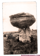 Kansas has some interesting places Mushroom Rock Social Share to Go with Blog Post