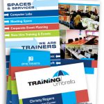Training Umbrella Rack Cards, Business Card Design and Print