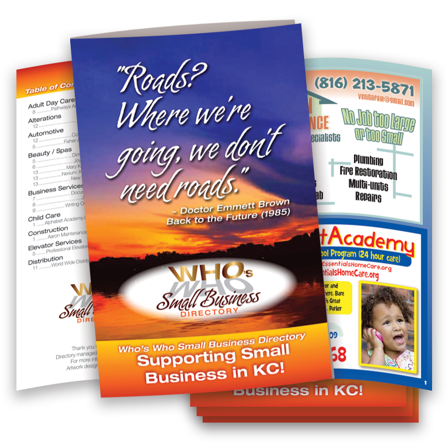 Who's Who Directory, KC Design, Project Management and Print