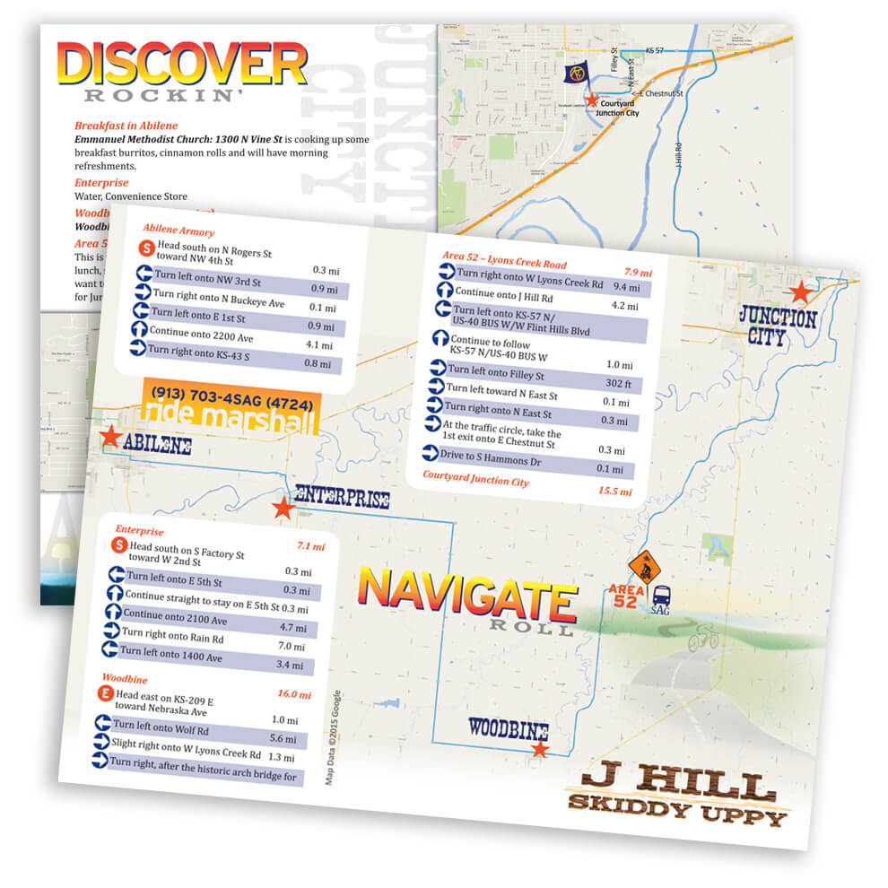 Directions and Map with Landmarks